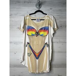 Vintage My Bikini Shirt Womens One Size Cape Cod Novelty Tie Dye Graphic 90s Tee